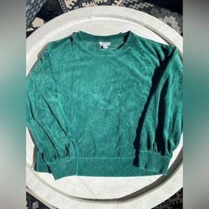 Darn green velvet , Cat and Jack , XL sweat shirt and pant set